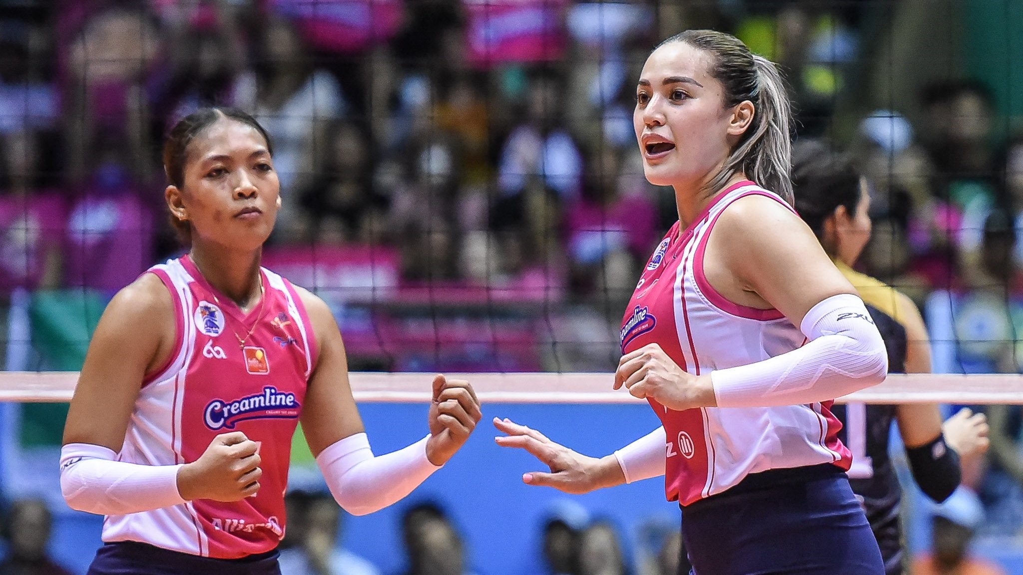 One thing Michele Gumabao was thankful for after Creamline s